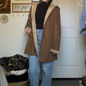 Gallery Faux Fur Lines Teddy Coat